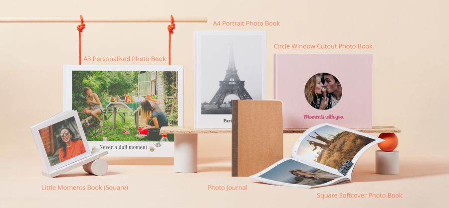 Range of photo books