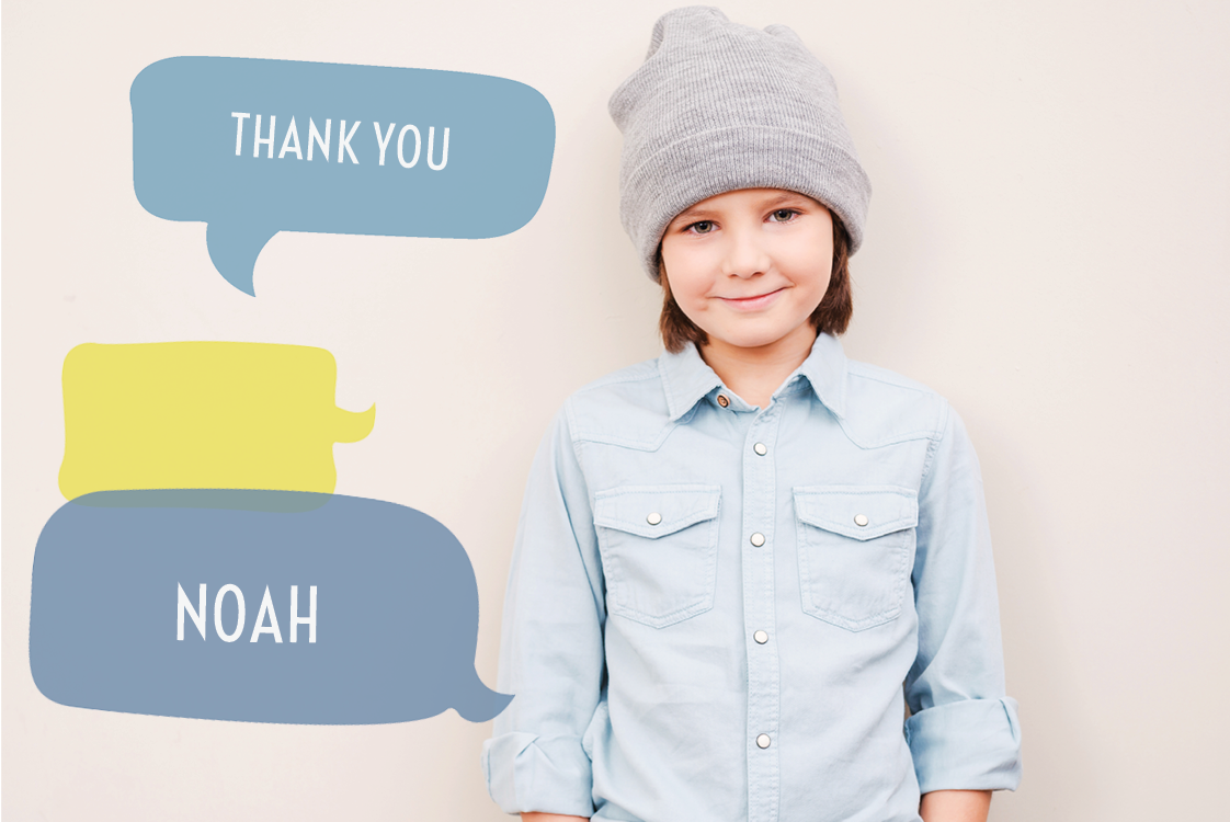 Thank you cards — Speech bubbles