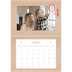 A4 Double Photo Calendar — Pops of red [April]