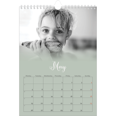 A4 Photo Calendar — Misty green [cover]