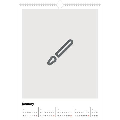 A3 photo calendars — Design your own calendar [January]