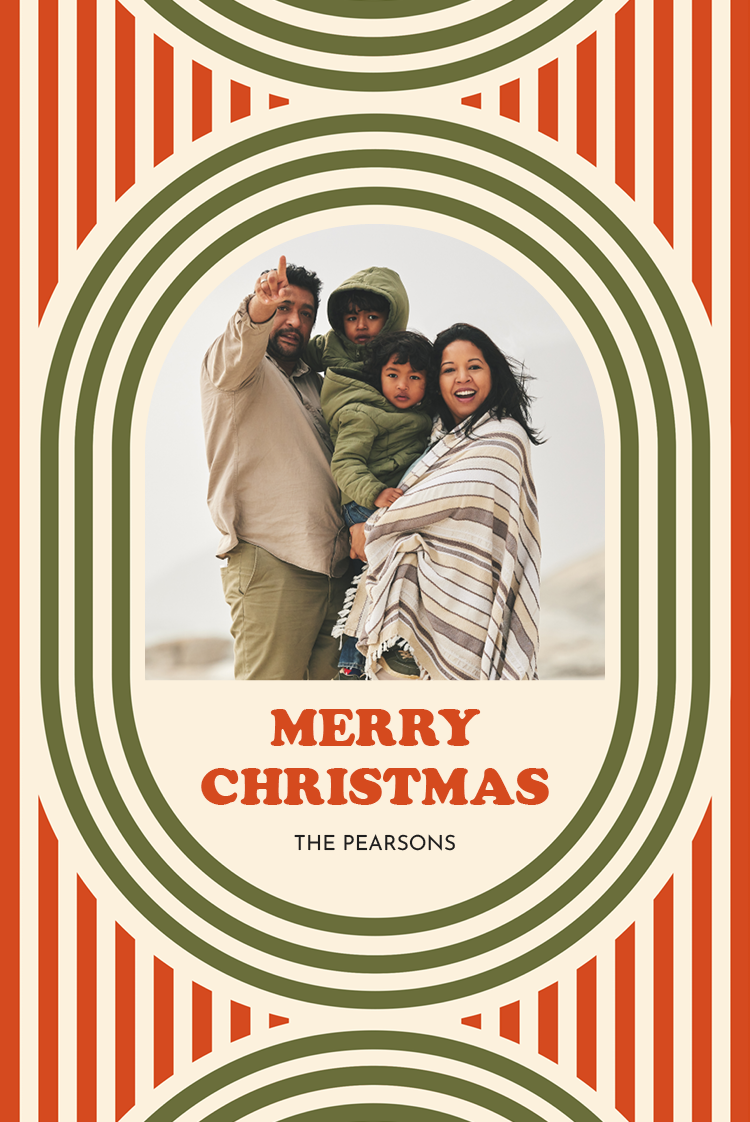 Cards — Christmas retro window