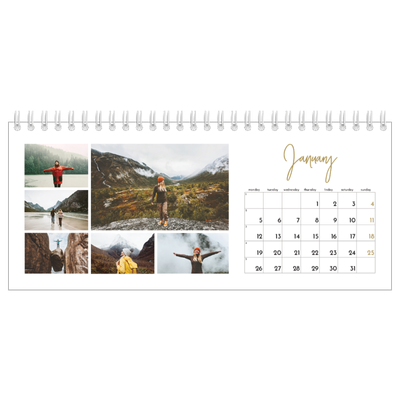 Desk calendars — Scribble text [January]