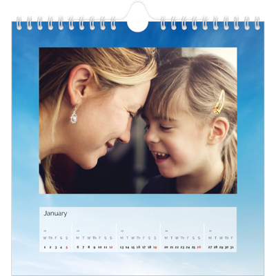 Square calendars  — Cloudscape [January]