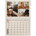 A4 Double Photo Calendar — Craft stamp effect [March]