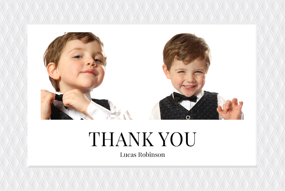 Thank you cards — Embossed paper