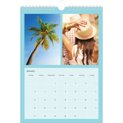 A4 Photo Calendar — Bright and bold [January]