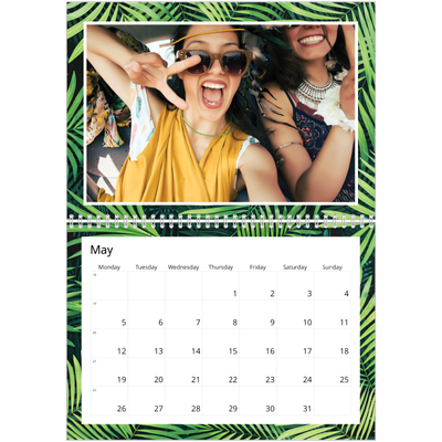 A4 Double Photo Calendar — Vivid plant life [May]
