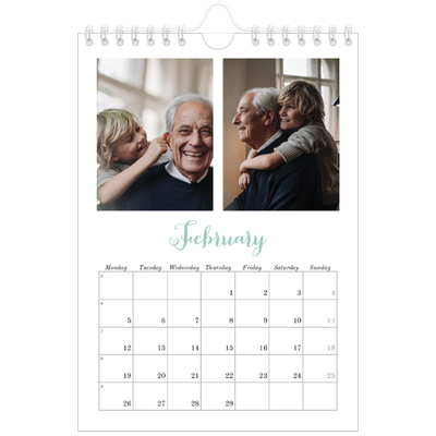 A5 Photo Calendar — Hello world [February]