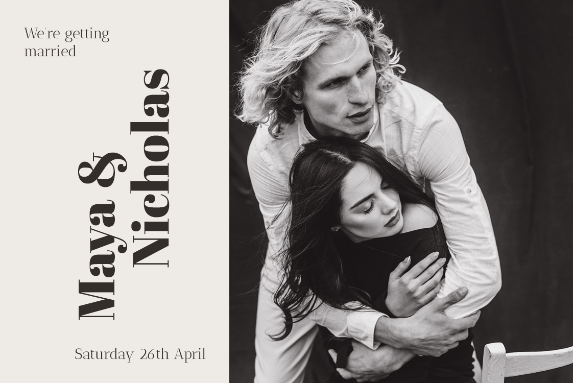 Invitations — Vertical name plate