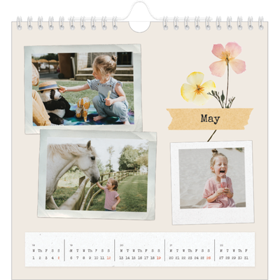 Square calendars  — Vintage scrapbooking [cover]