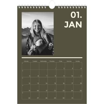 A4 Photo Calendar — Contemporary bold