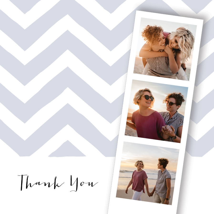 Thank you cards — Aztec photo booth