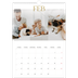 A3 photo calendars — Big gold text [February]