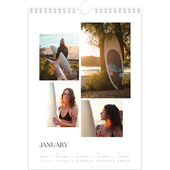 A4 Photo Calendar — Surfing sunsets