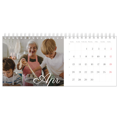 Desk calendars — Handwritten month [April]