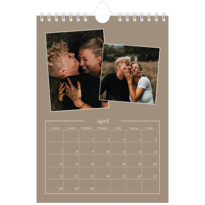 A5 Photo Calendar — Crafted memories [April]