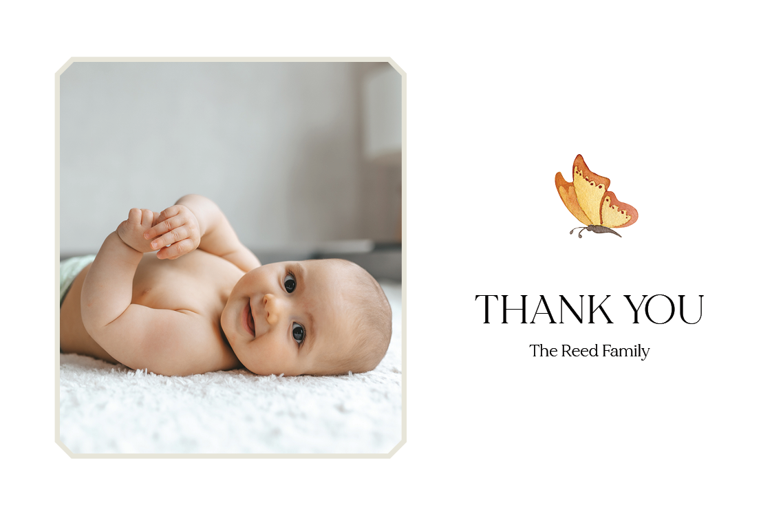 Thank you cards — Little butterflies