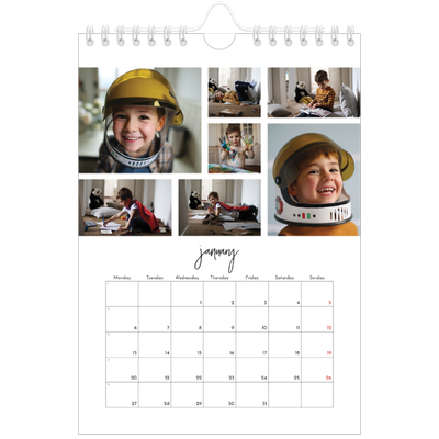 A5 Photo Calendar — Photo arrangements [January]