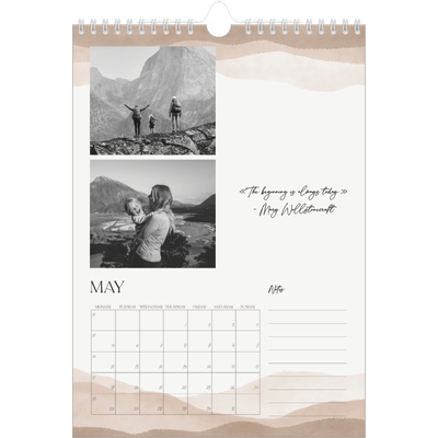 A4 Photo Calendar — Wellbeing quotes [cover]