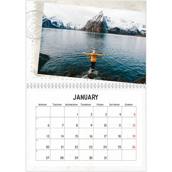 A4 Double Photo Calendar — Parts unknown