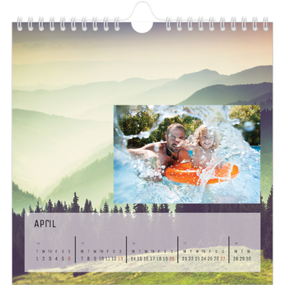 Square calendars  — Back to nature [April]