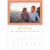 A4 Double Photo Calendar — Retro frames [March]