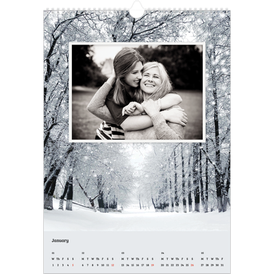 A3 photo calendars — Four seasons [January]