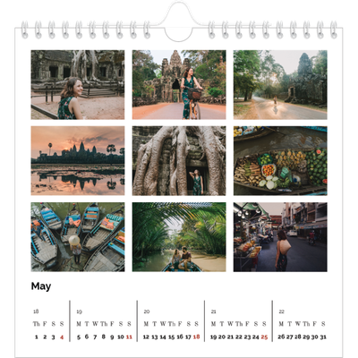 Square calendars  — Picture grid [May]