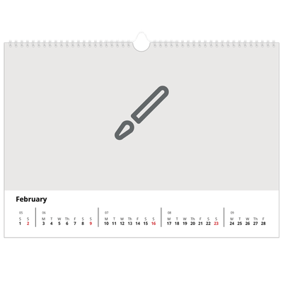 A3 Photo Calendar — Design your own calendar [February]