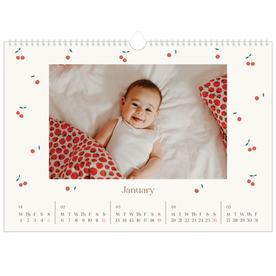 A3 Photo Calendar — Cherry bliss [January]