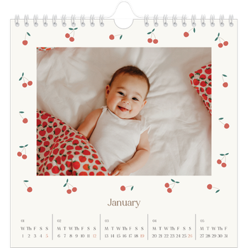Square Photo Calendar — Cherry bliss