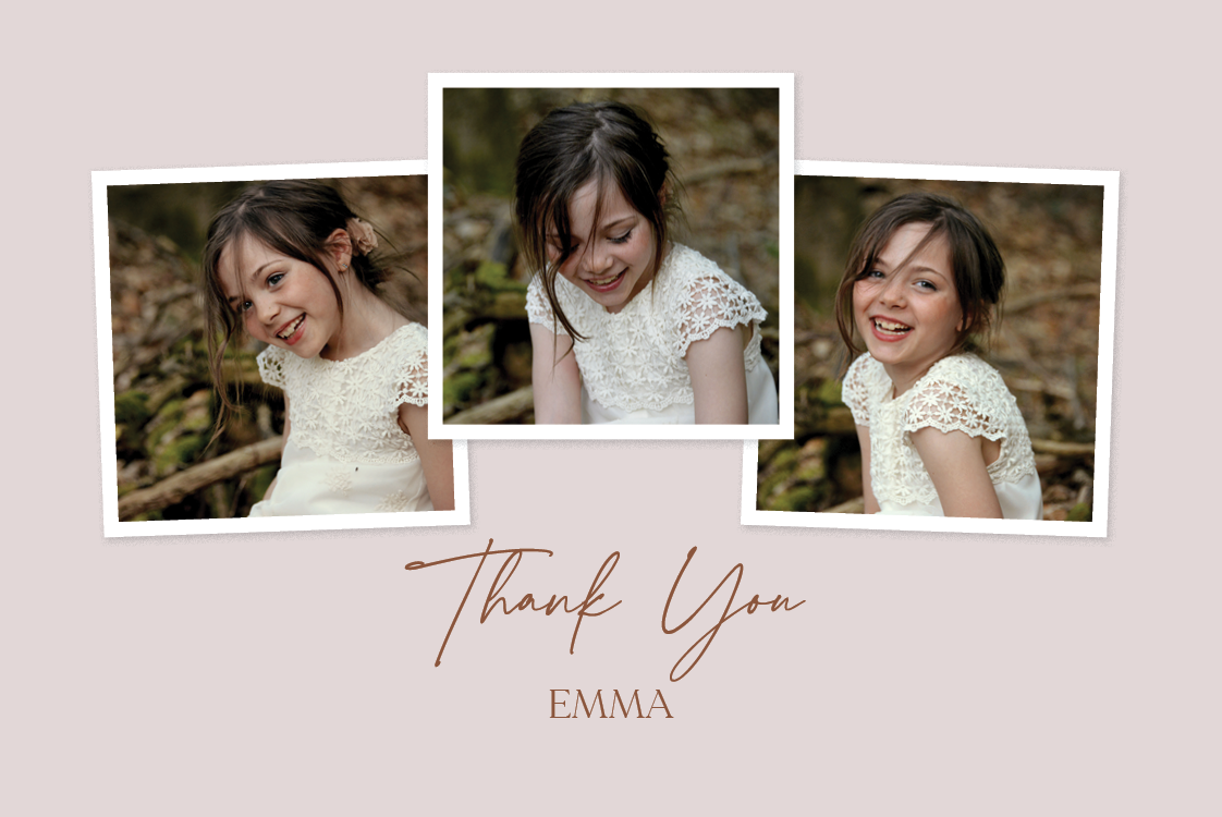 Thank you cards — Scrapbook communion