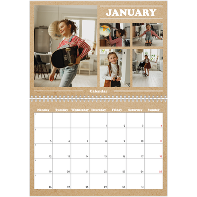 A4 Double Photo Calendar — This year’s editorial [January]