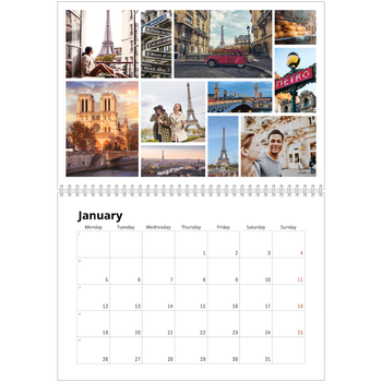 A4 Double Photo Calendar — Framework