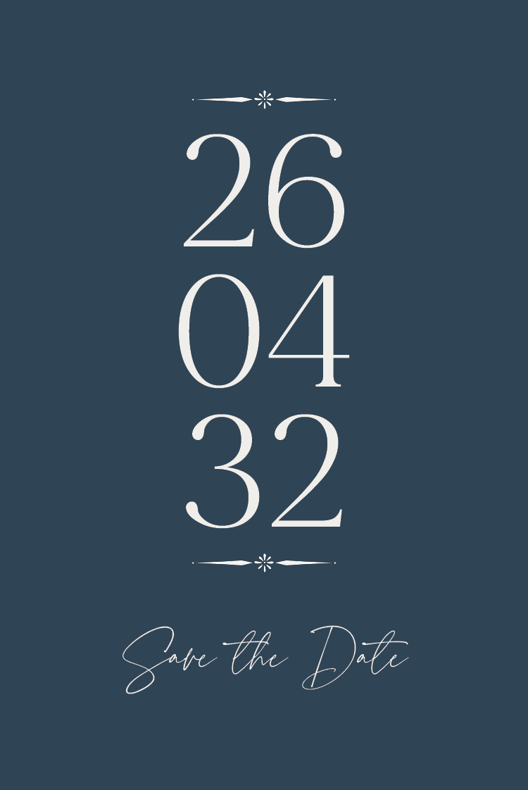 Save the date — Slate and serifs