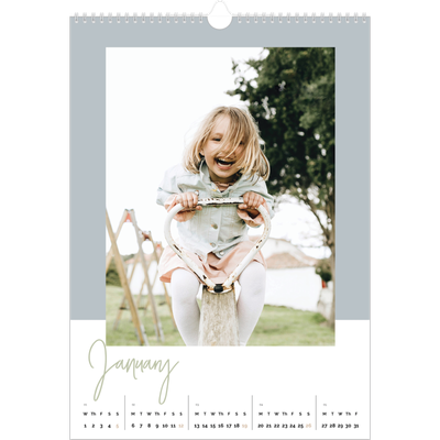 A3 photo calendars — Earthy frames [January]