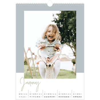 A3 Photo Calendar — Earthy frames
