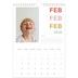 A4 Photo Calendar — Colourful type [February]