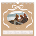 Square calendars  — Kraft and bow [April]