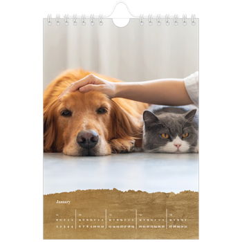 A5 portrait — Classic Gold