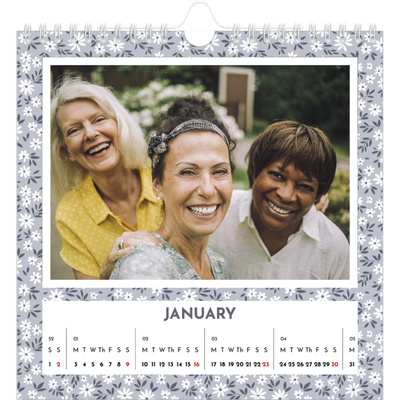 Square calendars  — Full bloom [January]