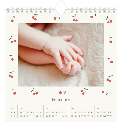 Square calendars  — Cherry bliss [February]