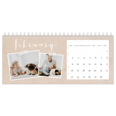 Desk calendars — Scrapbook calendar [February]