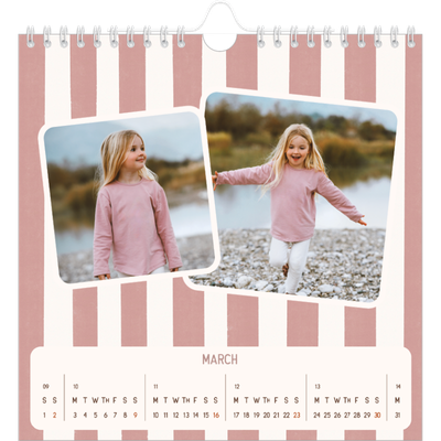 Square calendars  — Retro patterns [March]