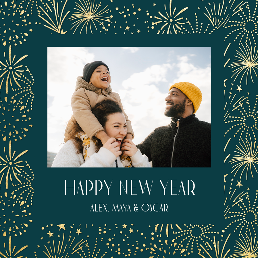 Cards — Fireworks display