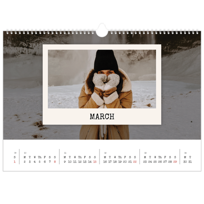 A3 Photo Calendar — The portrait edit [March]