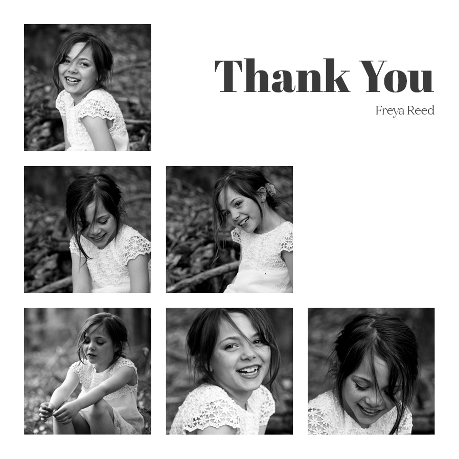 Thank you cards — Diagonal date