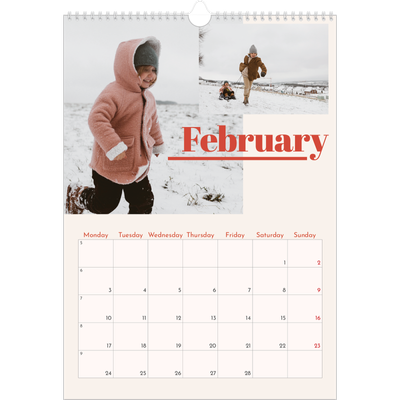 A3 photo calendars — 90s nostalgia [February]