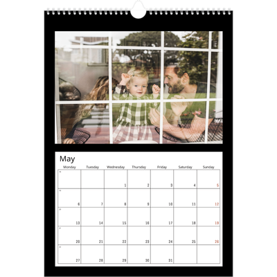 A3 photo calendars — Black margin [May]